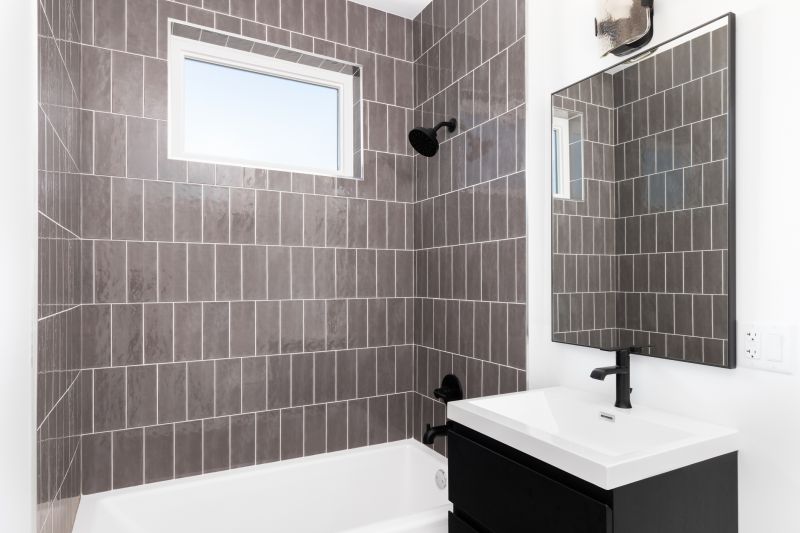 Modern Bathroom with Large Tiles